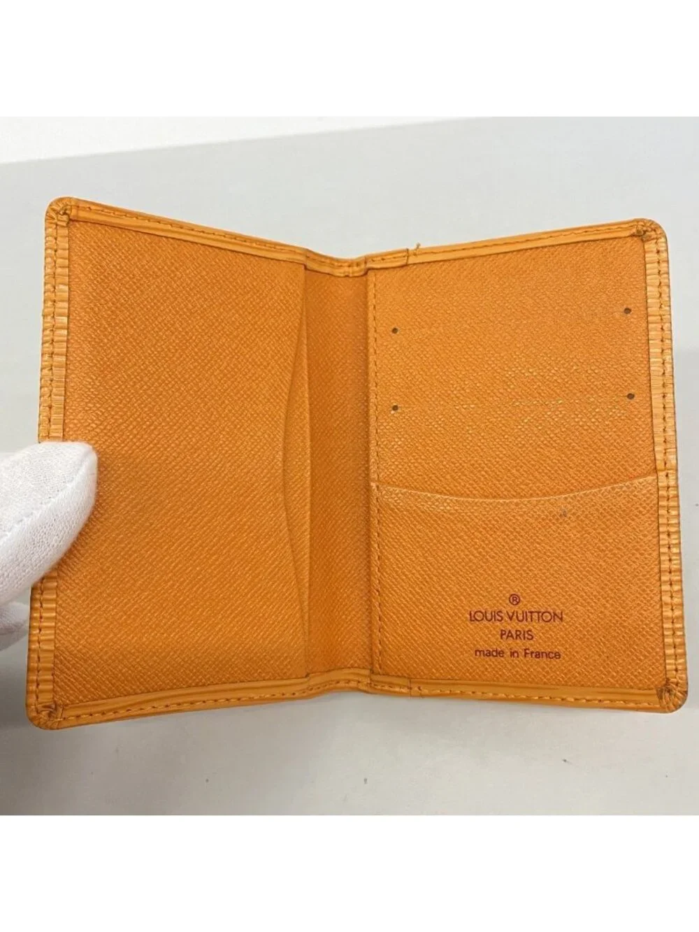 Louis Vuitton Card Case Epi Organizer de Poche Mandarin